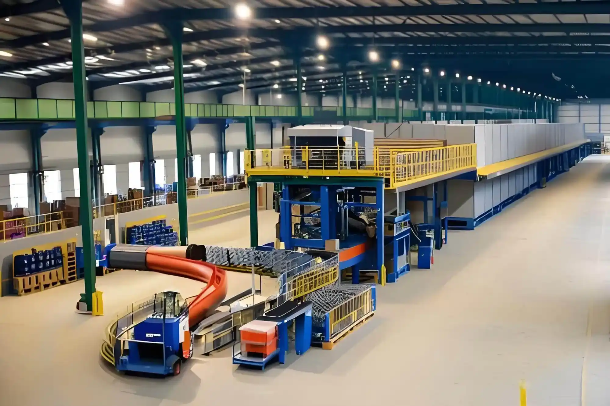 Steel Structure Manufacturing Plant Interior